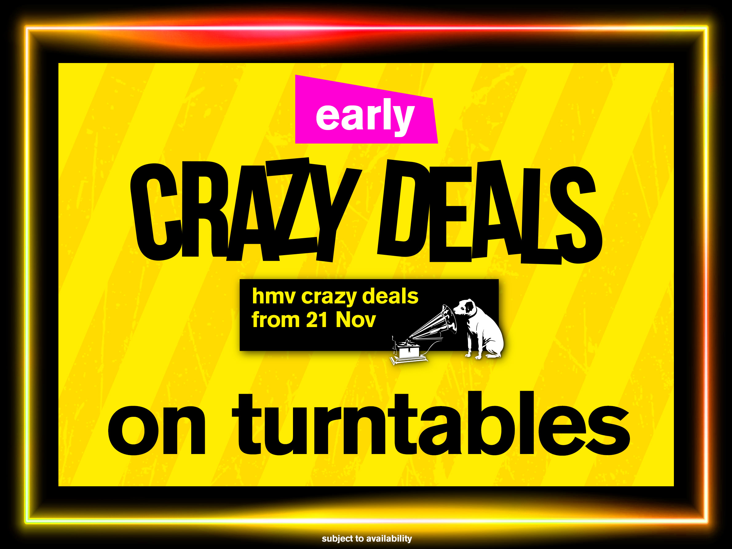 Early Black Friday Crazy Deals on Turntables