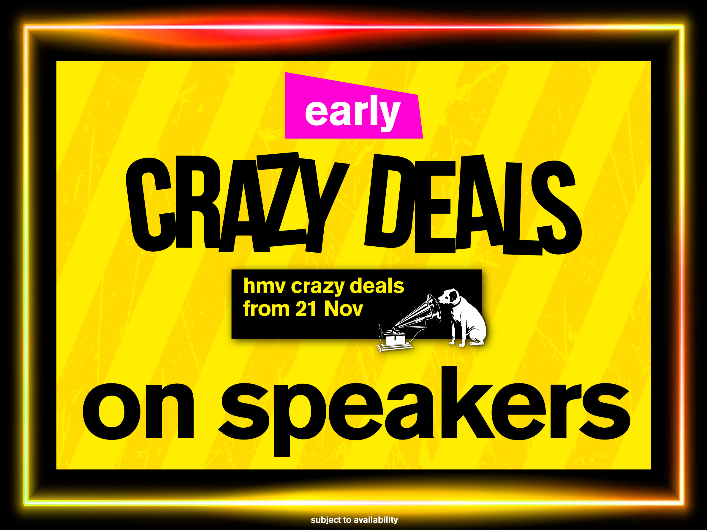 Early Black Friday Crazy Deals on Speakers